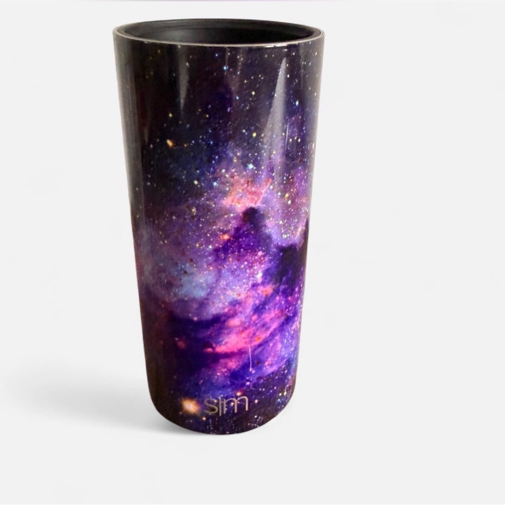 Galaxy Print Slim Tumbler Simply Modern - Purple Nebula